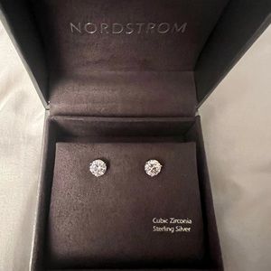 Sterling Silver Cubic Zirconia stud earrings